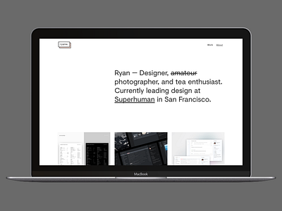 ryanw. portfolio apple clean design ios minimal modern portfolio typography ui ux web