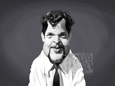 Orson Welles actor beard caricature celebrity citizen kane director film illustration movies orson welles portrait vintage