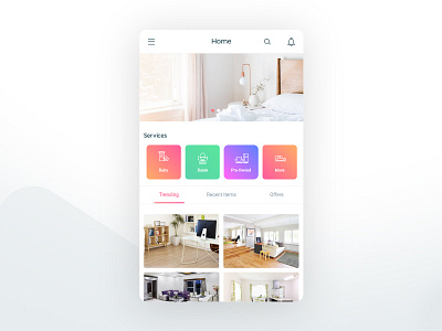 Real Estate UI app clean color design home interaction ios material design mobile sketch ui ux