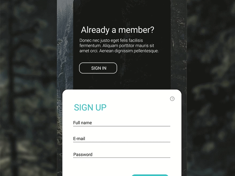 log in log sign