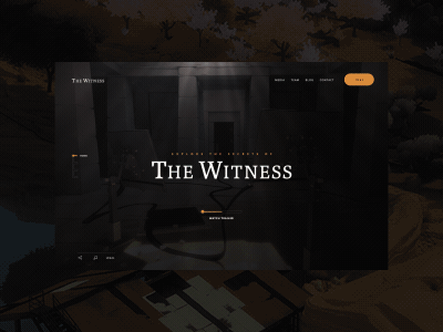 The Witness Website Redesign ae after effects animation games gif microsite puzzle site ui ux video video game