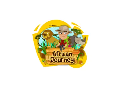 African Journey button character character design drawing game game art game design illustration pop up ui