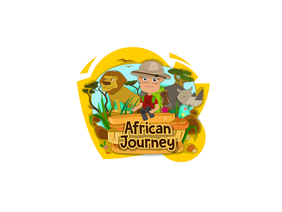 African Journey button character character design drawing game game art game design illustration pop up ui