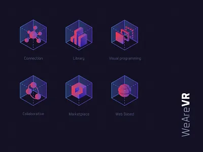 WeAreVR - Icons custom iconography icons virtual reality vr