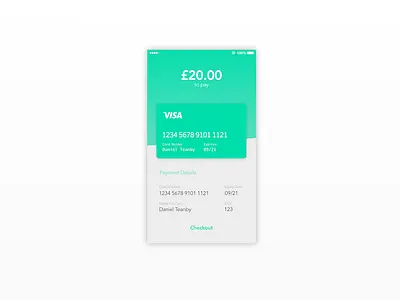 #DailyUI 002 - Card Checkout