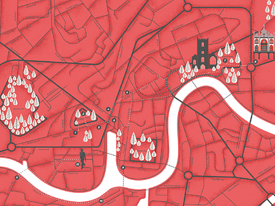 Cary Grant Map bristol design flat illustration illustrator map texture