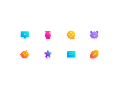 Icons games hot icon music sport video