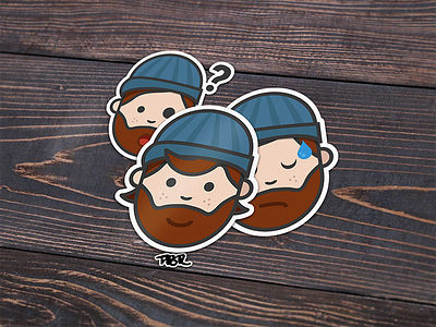 Character Design : Stickers character character design design emoticon emotion faces sticker vector