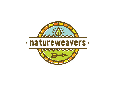 Natureweavers Kids Forest School Logo Concept forest kids kindergarten nature outdoor tree tribal wildplay