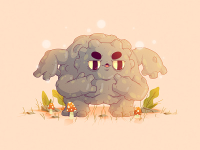 Graveler | #75 75 gaming graveler illustration nintendo pokemon