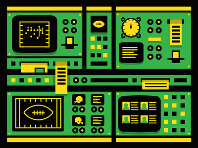 Fantasy Football Analytics buttons computer computers football icon illustration machine swtiches