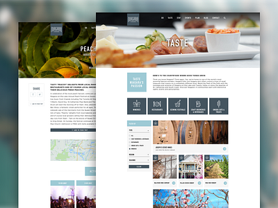 Visit Niagara Custom WordPress Design blog canada design filter design food icon design iconography typography ui ux web design wordpress