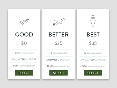 Pricing dailyui dailyui30 mobile pricing