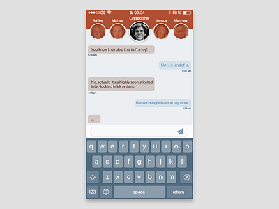 Direct Messaging dailyui dailyui13 direct messaging mobile