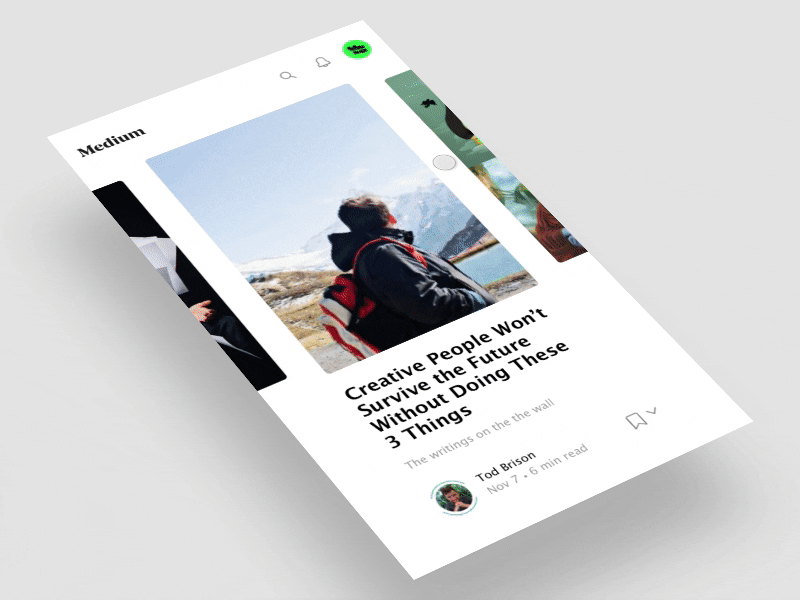 Concept Medium App concept interactions medium ui user interaction ux