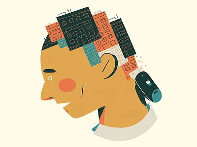 Gentrified editorial gentrification illustration