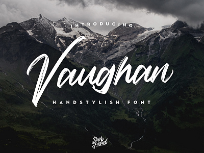 Vaughan Handstylish Font ($20) brush design font fonts hipster lettering modern script vintage