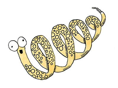 Wooooo Hoooooo copic illustration monster snake spring