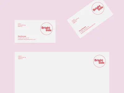 Brightside booking branding business card identity stationary