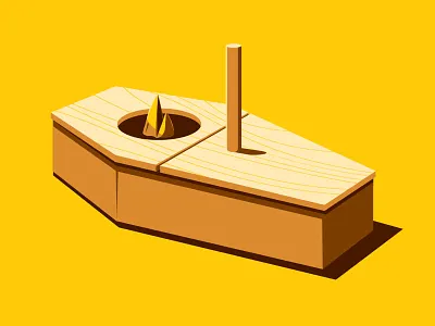 Open Casket birdhouse coffin glenn jones glennz illustration illustrator