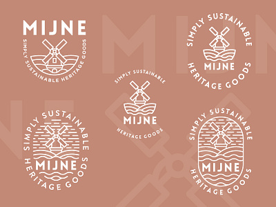 More Exploration branding dutch heritage logo mijne windmill