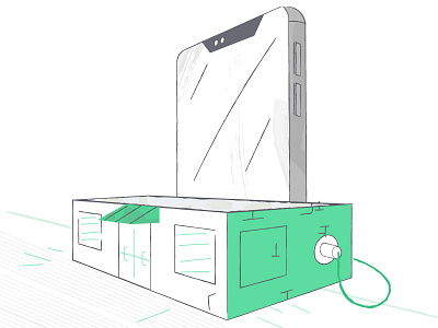 Connected Shops awesome design icons illustration vector