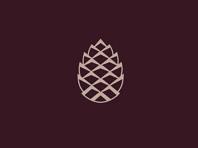 Pinecone christmas icon pinecone tree
