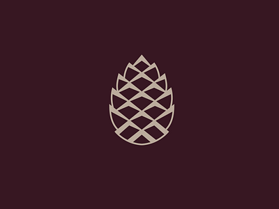 Pinecone christmas icon pinecone tree