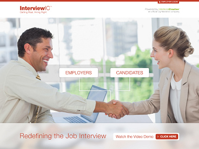 InterviewIC Landing Page interactive interactive design web website website design