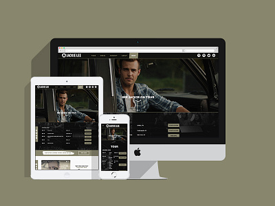 Jackie Lee Website digital music responsive web website