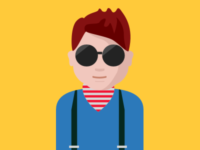 Lior hipster illustration persona