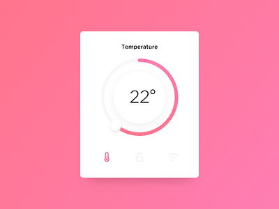 Daily UI #21 - Home Monitoring Dashboard 21 daily ui dashboard home lock monitoring temperature wifi