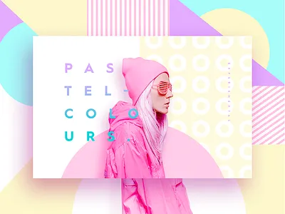 Pastel Colours art colours design modern pastel pop ui ux web