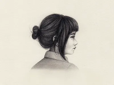 Sketch drawing girl pencil pencil drawing profile shading sketch