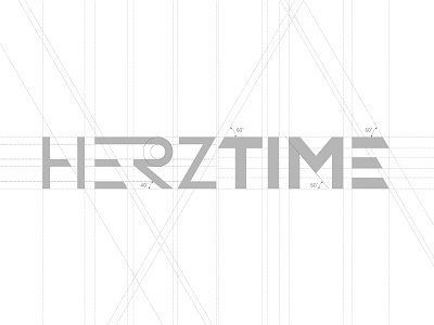 Herztime brand company design font logo logotype