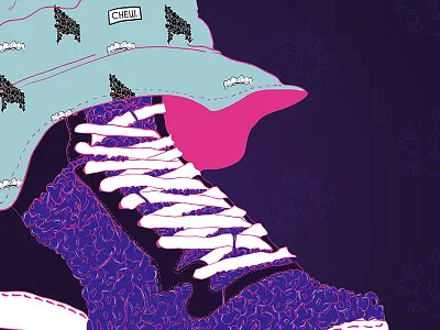Sneakerhead Series 3 drawing fashion illustration portrait shoe sneaker style