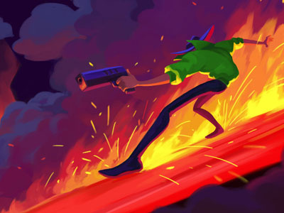 Promo-art for a game gameart illustration poster promo art
