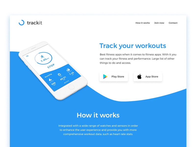 Download App – Day 74 #DailyUI 74 app daily dailyui download landing page ui ux web website