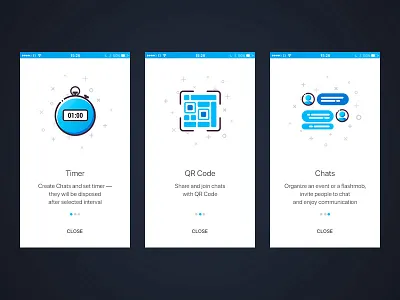 Tik-Talk Chat Onborading application chat design designer messanger mobile application mobile design onboarding onboarding screens