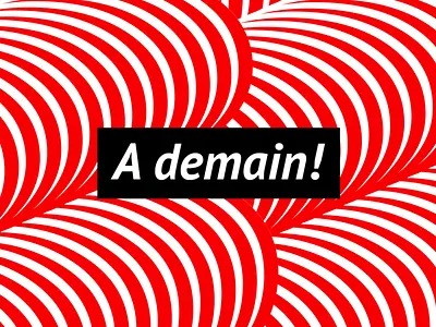 A Demain france graphic typography