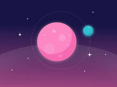 Codevember #01 Galaxy code codevember css design galaxy planet vector