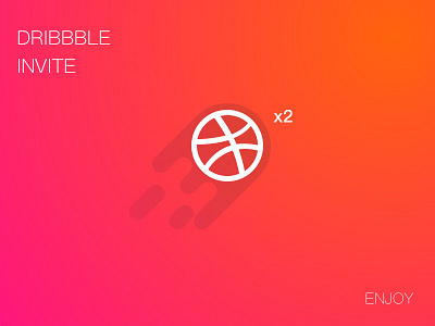 Invitation x2 dribbble giveaways invitation invite welcome