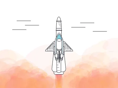 Rocket empty space launch rocket ship space spaceship white