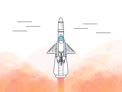 Rocket empty space launch rocket ship space spaceship white