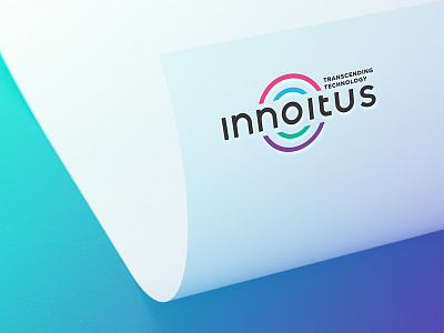 Innoitus Logo branding golden ratio logo logo mark ripple typo