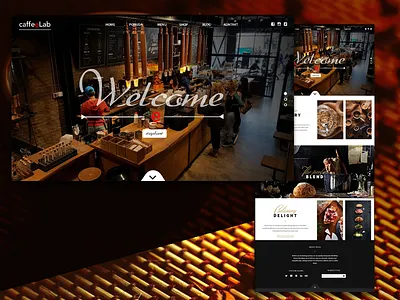 Coffe Shop Web design graphic design ui ui design uiux user interface web design