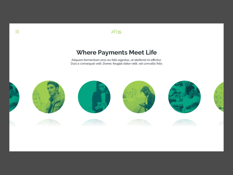 FinTech Web Animation animation app clean move movement transition ui ux web