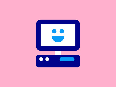 Happy happy icon illustration mac pc smile