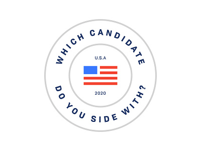 I Side With Badge america brand campaign politics usa vote