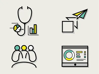 Healthcare strategic consulting balance color cool evolution healthcare icon medicine set strategy transformation unity web